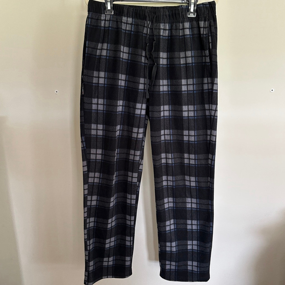 Men's Avalanche Sleepwear Pants XL Black Gray Plaid - Picture 1 of 9